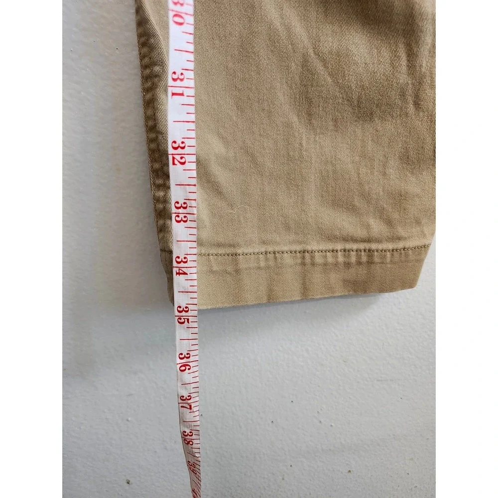 J.Crew High-Rise Girlfriend Chino Pants Tan Khaki Size 10P Stretch‎ Casual